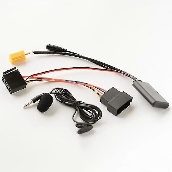 Auton Mikrofoni Hands Free Radio Aux -tuloliitäntä Adapteri Stereo Bluetooth Aux -äänikaapeli