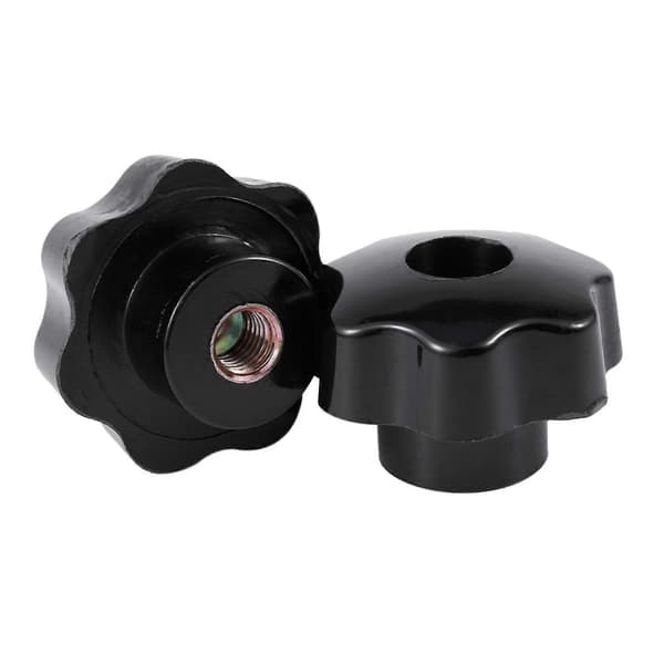 4 st M10 Honmutter med 50mm Plaststjärnformad Spännknapp