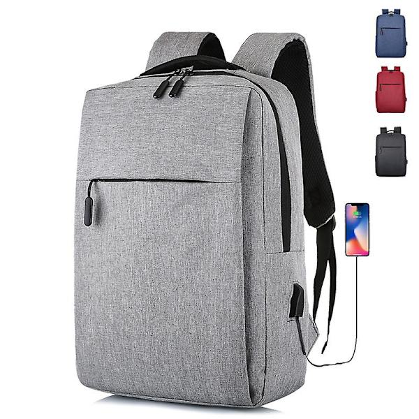 Simpel Rygsæk Computertaske Stor Kapacitet Casual Rygsæk blue