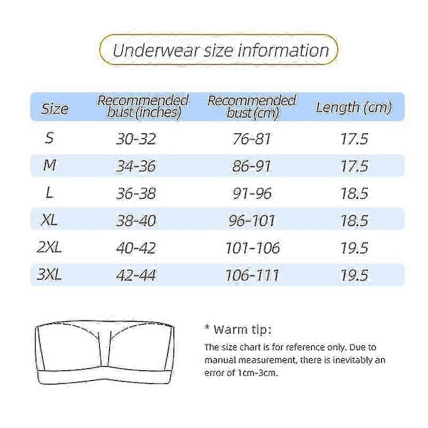 Ny Sömlös Bandeau BH Underkläder Utan Axelband Axelbandslös Tubtopp För Kvinnor Stor Storlek Kort Sexiga Underkläder beige XXXL
