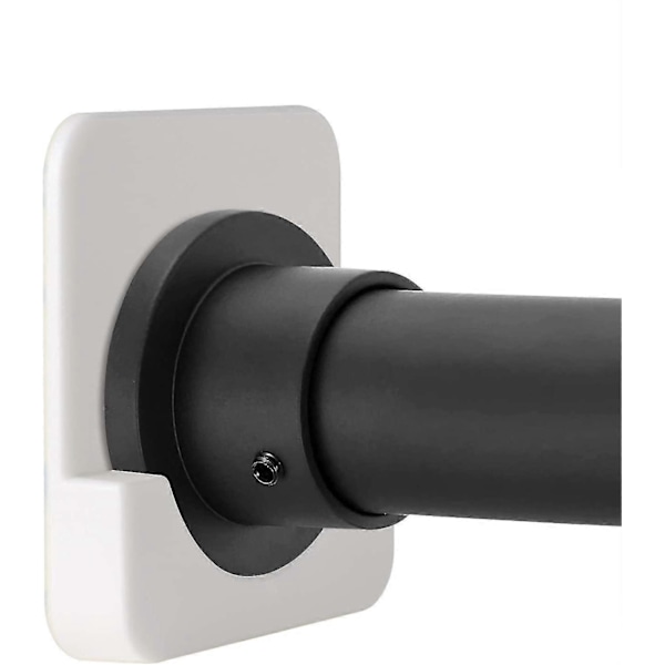 Selvklebende Dusjforhengstangholder For Vegg 2 Pakning, Hvit Ty