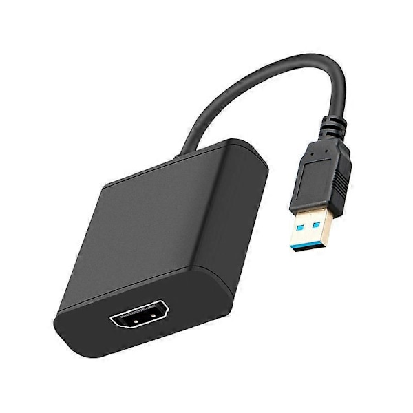 HD 1080P USB 3.0 - HDMI-yhteensopiva videokaapelisovitin PC-kannettavalle HDTV LCD TV -muuntimelle