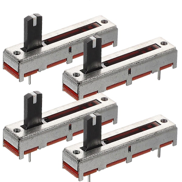 4st Skjutpotentiometer Stereo Volympotentiometer Linjär Skjutpotentiometer