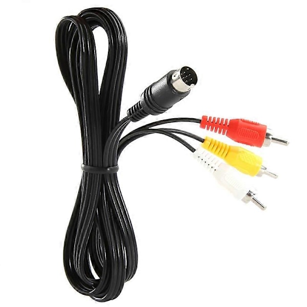 9-stifts AV-kabel Komposit Stereo Video Ljudkabel för SEGA Genesis/MD 2 3