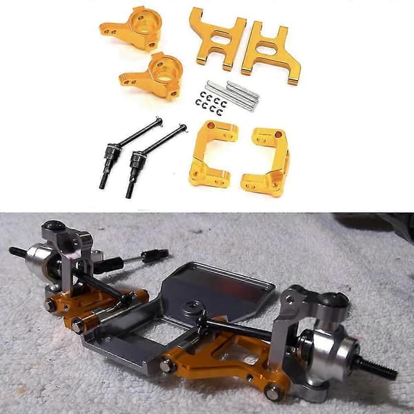 Metal Front Steering Cup C Hub Affjedringsarm Drivaksel Til 1/10 Rc Crawler Cc01 Opgraderingsdele, sil
