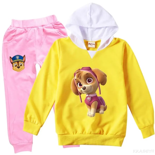 PAW PATROL Barnkläder Tecknade Flickkläder Set Vår Höst Kläder Kostym Toppar och byxor Baby Girl Höst Outfits style 14 130