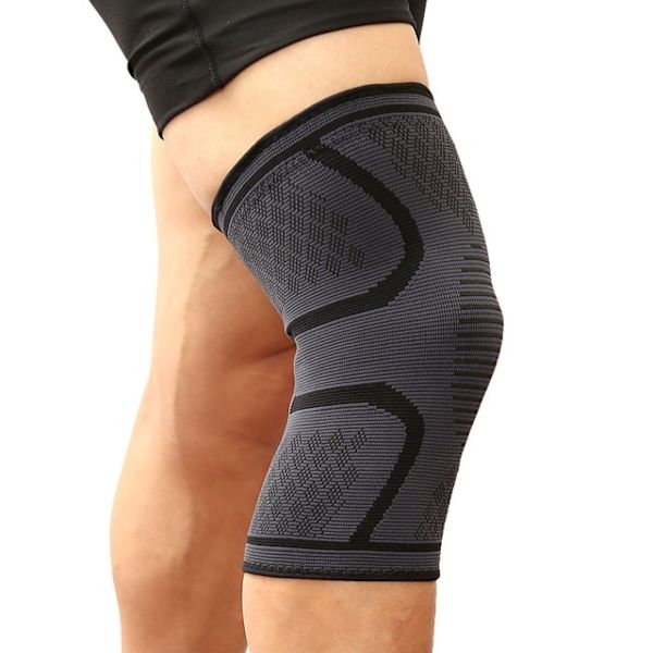 1kpl Fitness Juoksu Pyöräily Polvituki Urheilu Polvihihat Black XXXL