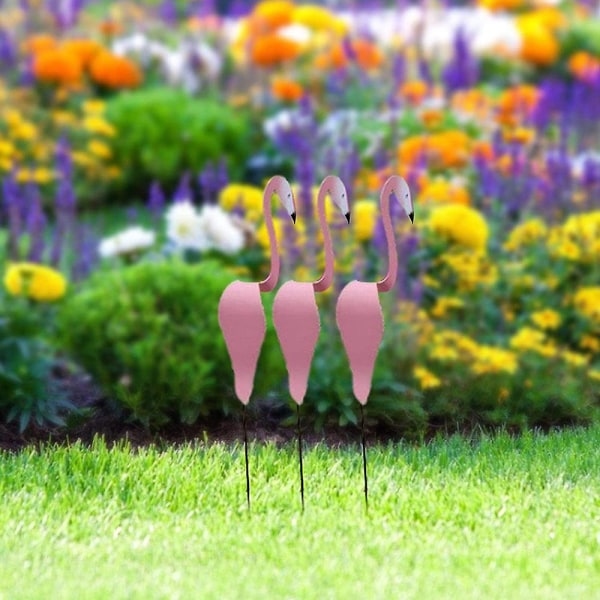 Snurrande Fågel Rosa Flamingo Dynamisk Fågel Lätt Trädgårdsbris Fågel Vind Konstdekorationer För Uteplats Gård Utomhus Damm Pool Fontän Light pink