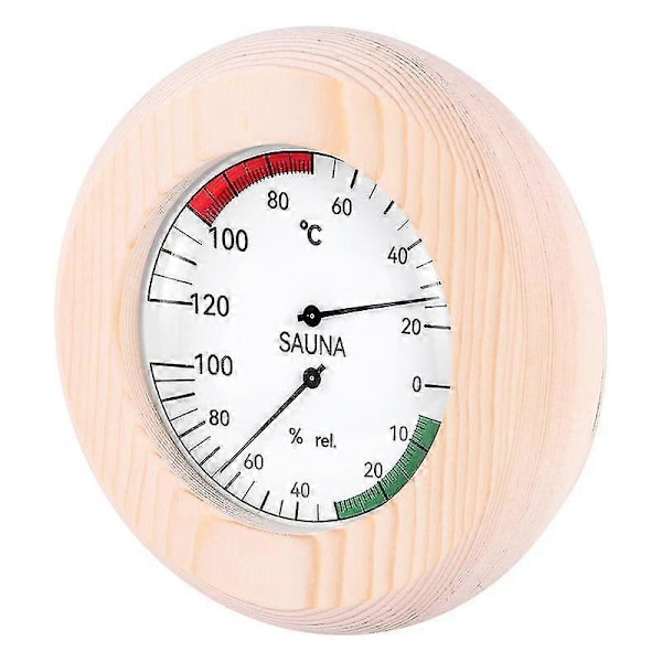 Bastutermometer Hygrometer Horisontell Hållbar Digital Basturumstillbehör Inomhusfuktighet