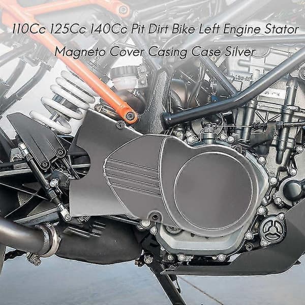 110Cc 125Cc 140Cc Pit Dirt Bike Vänster Motor Statorkåpa Hölje Silver