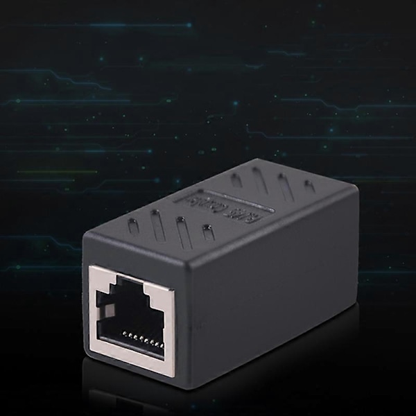 RJ45 Hona till Hona Nätverk Ethernet LAN Kontakt Adapter Kopplare Förlängare