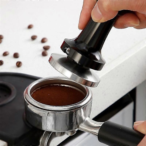 Espresso Tamper 58mm, Kaffe Tamper Kalibreret Espresso Tamper Med Fjederbelastning, Rustfrit Stål C