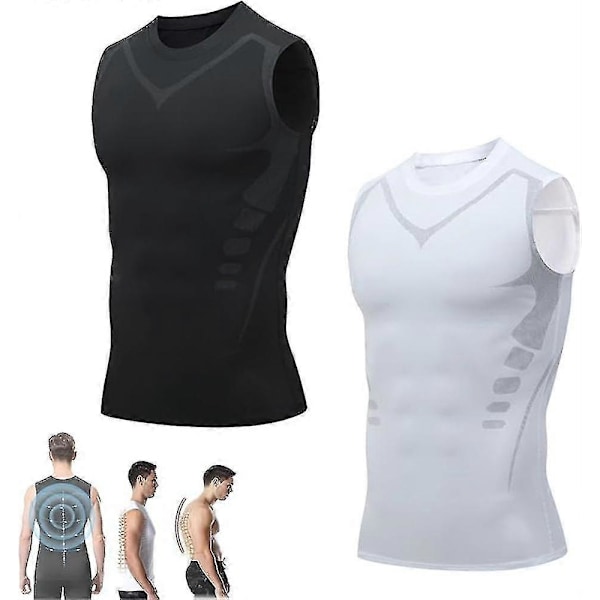 Menionic Turmalin Holdningskorrigerende Vest, Menionic Turmalin Holdningskorrigerende Vest, Holdningskorrigering 2PCS A S