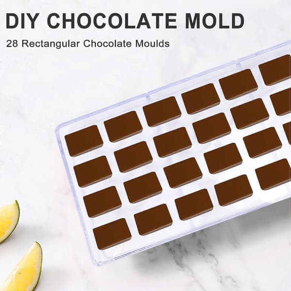 DIY Konditorværktøj Polycarbonat Chokoladeforme og Chokoladeproduktionstilbehør Kagebageform