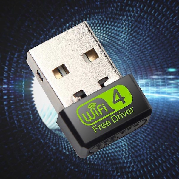 USB 2.0 Wi-Fi Mottaker Sender 150Mbps 2.4GHz Anti-interferens Wi-Fi Dekning Gratis Driver Trådløs Signalmottaker Mini Nettverkskort for Laptop D