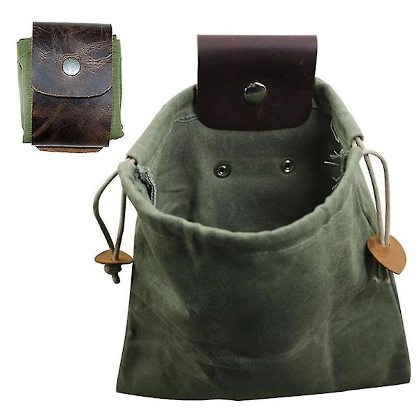 Canvas Plocksäckar, Trädgårdsfrukt Plocksäckar, Svampplockningssäckar Green