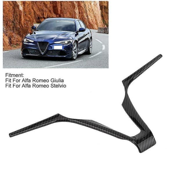 ABS V-formet bilratrammedekoration, der passer til Alfa Romeo Stelvio Giulia (sort)