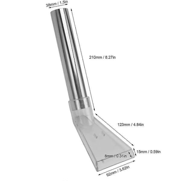 Teppeekstraktor-tilbehør med 1 slangekobling, 4 adaptere, støvsuger, tepperenseadapter