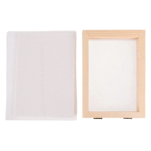 21 st/set DIY Pappersverktyg Träram för Papperstillverkning Pappersskärm Kit