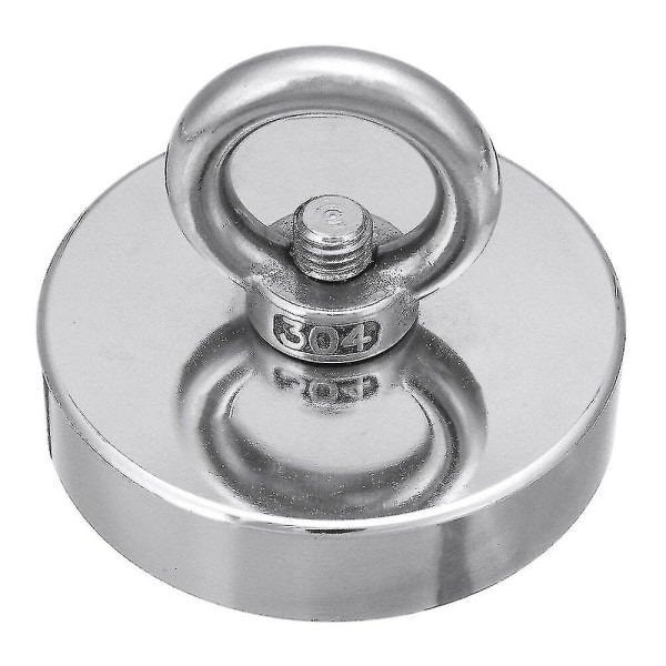 35-600kg Neodym Fiskemagnet Bärgningsmagnet med 20m Rep och Handskar för Detektering av Metallskatter 60mm