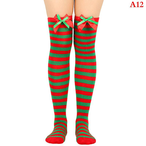 Julgransprydnader Strumpor Randiga Långa Strumpor Juldekorationer style 1