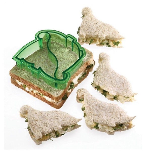 Morsom Dinosaurform Lunsj Sandwich Toast Kjeks Kake Brød Kutter DIY Form