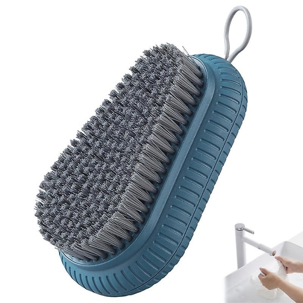 Neglerens Rensebørste Fil Manicure Pedicure Blød Fjern Støv Lille Skrubbebørste Flerfarvet Støvfjernende Pedicure Plejeværktøj Dark Blue