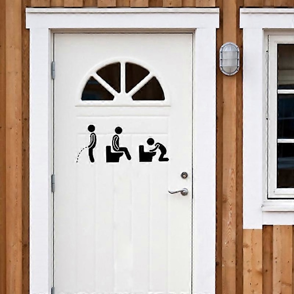 Hauska Kylpyhuoneen Ikonin WC-Oven Seinätarra Irrotettava Kodin Koriste