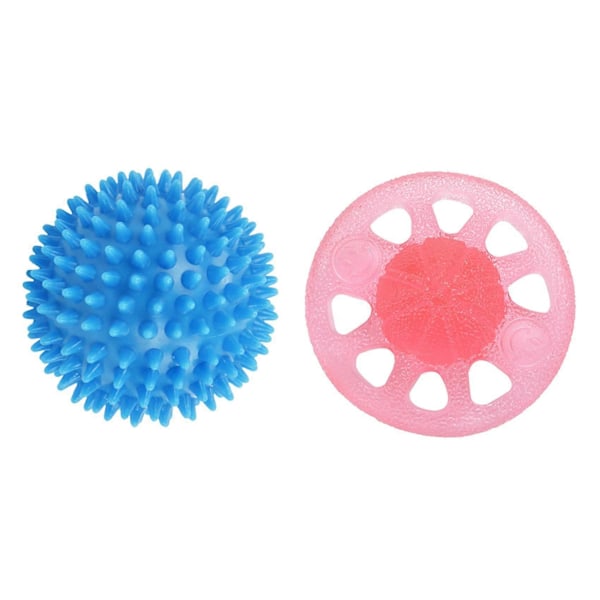 Spikig Massagboll, 7,5 cm (himmelsblå) & Kläm och Böj Fingerförlängningsövningsboll Terapi Stressboll