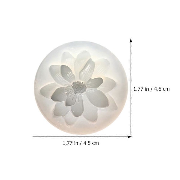 6 stk. 3D Blomst Silikoneform Resin Silikoneform Håndværksform DIY Tilbehør