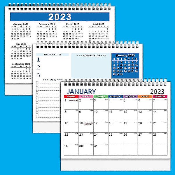 2023 S Skrivebordskalender, 9 tommer X 7,3 tommer, For Og Izing Eller