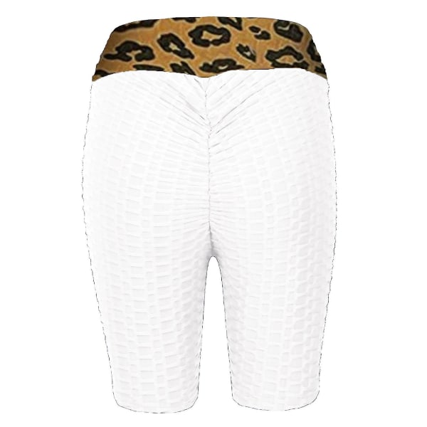 Tflycq Dam Basic Slip Cykelshorts Kompression Träningsleggings Yogashorts Byxor White M