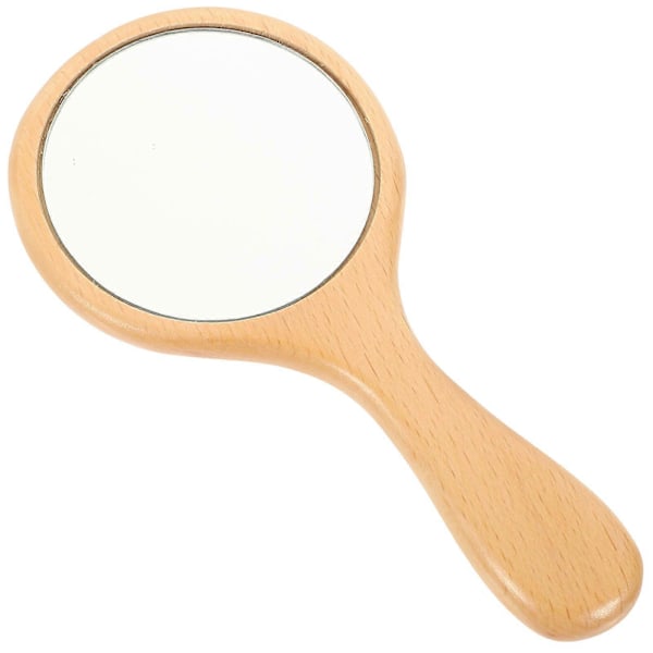 Handspegel Trä Sminkspegel Portabel Handspegel Hem Rese Handspegel