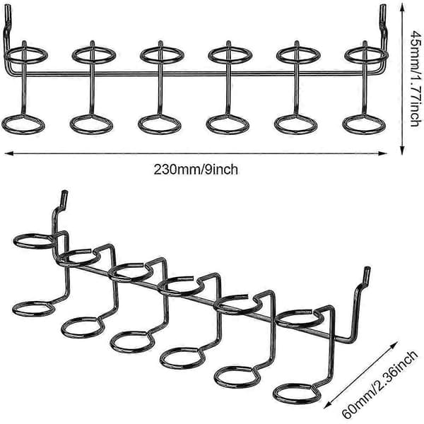2 st Skruvmejselhållare Pegboard Multiverktygshållare Tillbehör Pegboard Tillbehör Multiringverktyg