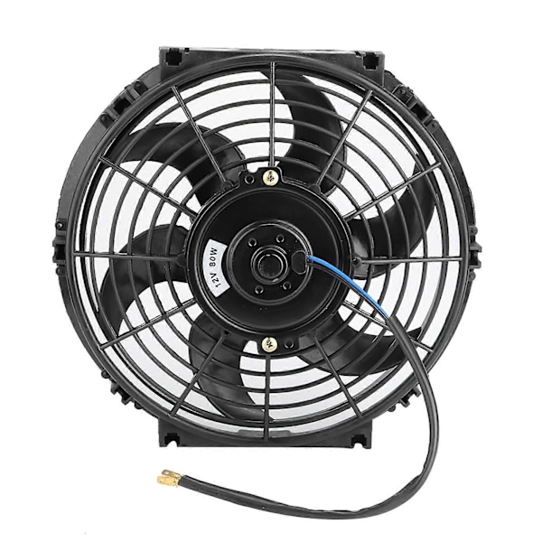 10in Elektrisk Radiator Slim Fan Push/Pull 12V med Installationstilbehør