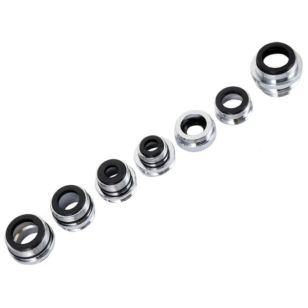 7st Kranadapter Kit Mässing Luftare Adapter Set Kranadapter för Trädgårdsslang
