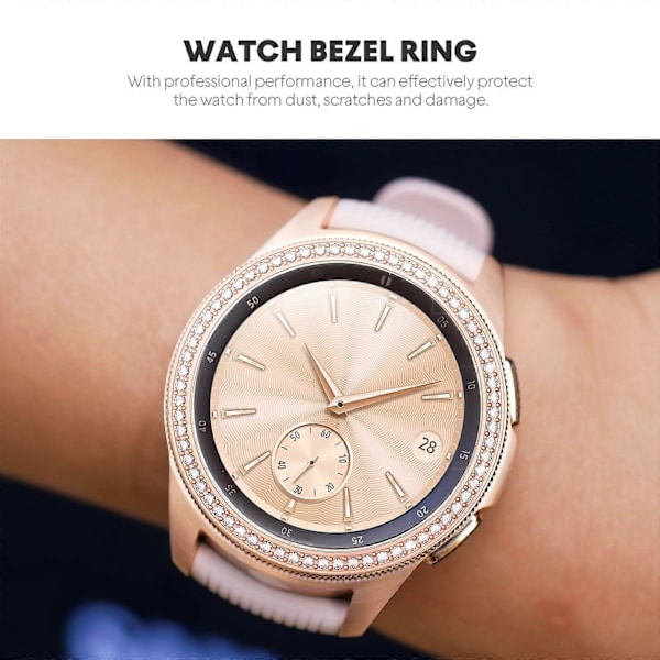Rhinestone Bezel Alloy Watch Bezel Case Bezel Ring Bezel Limdeksel Kompatibel for Galaxy Watch