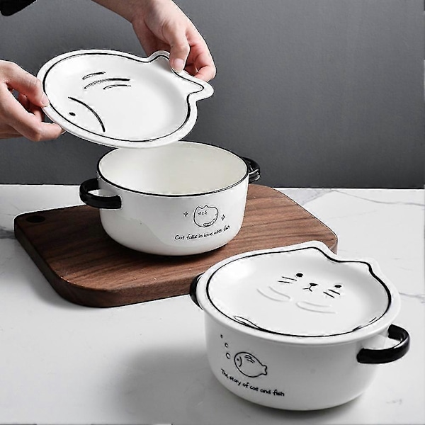 Håll Nudel Skål Keramisk Soppskål Med Sallad Pastaskål Kit Ugn Bakeware-