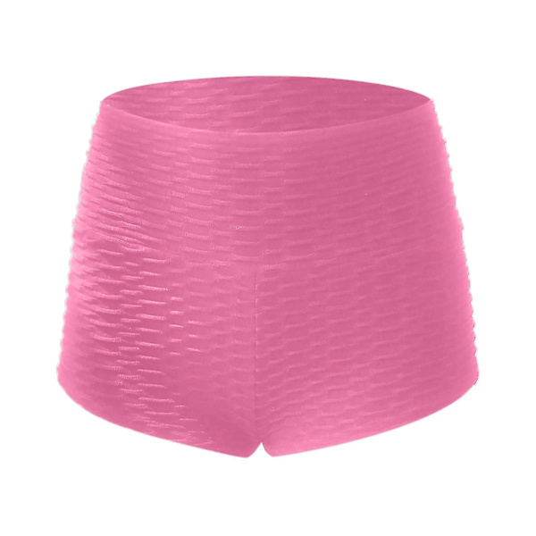 Tflycq Dam Byxor med Hög Midja, Hel Färg, Bandage, Svettiga Byxor, Yoga Shorts Pink XL