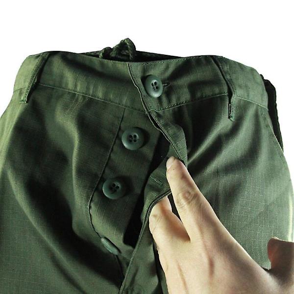 Herr Militär Taktisk Armégrön Kamouflage Overall Stridsbyxor Python black XS