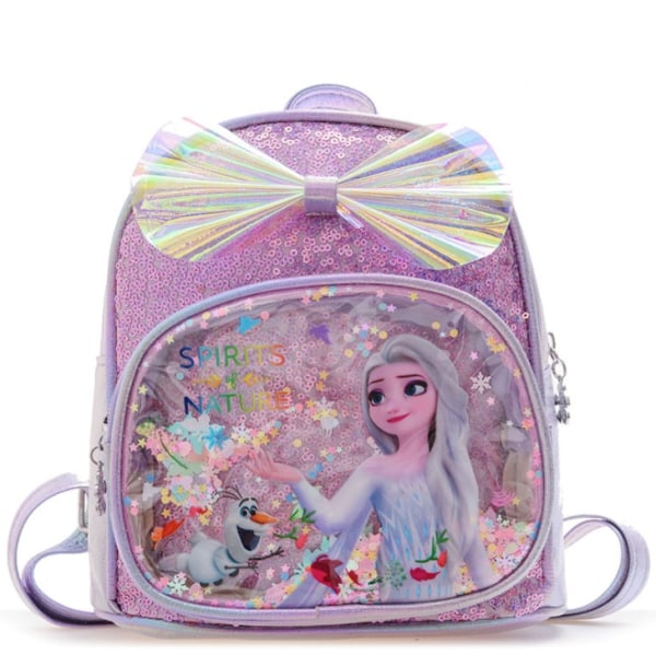 Disney Frozen Flickryggsäck för Flickor Elsa Anna Snödrottningen Prinsessa Ryggsäck Blue