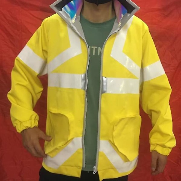 Anime Cyberpunk Edgerunners David Martinez Cosplay Kostym Ståkrage Jacka Hoodie Dragkedja Kappa Punk Vuxen Män Halloween XL