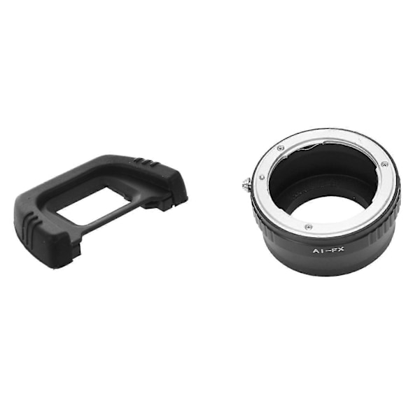 -21 Gummerad Ögonmussla Okular För D90 D80 D70s D7000 & För Objektiv Till X-mount Kamera Adapter