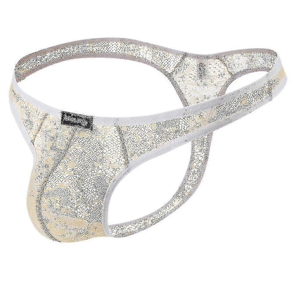 Herr Spets Enfärgad G-string Trosor Kalsonger Låg Midja Underkläder Nattkläder Skin M