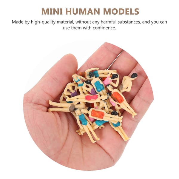 20 st Simuleringsmänniska Modell Sandbord Människa Modell Landskap Mini Figurer