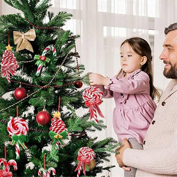 Juletrepynt Ornament Myk Leire Lollipop B