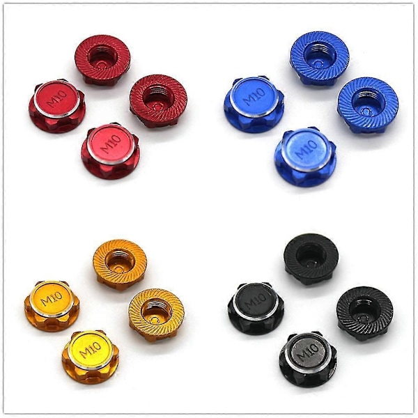 4st 17mm M10 Metall Hjul Hex Mutter Skydd Nt002 För Jlb Racing Cheetah 11101 21101 J3 Speed 1/10 Rc C