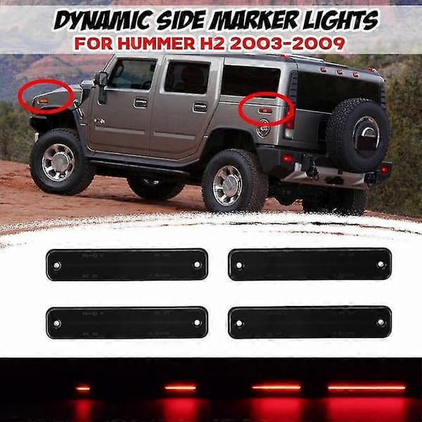 14 stk. Flytende LED Taklyssett Dynamisk Sideblinklys Repeter Blinklys Lampe For H2 20