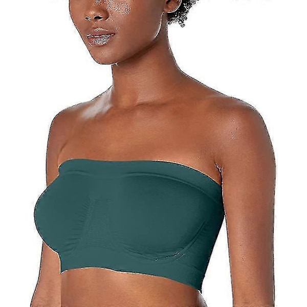 Ny Sömlös Bandeau BH Underkläder Utan Axelband Axelbandslös Tubtopp För Kvinnor Stor Storlek Kort Sexiga Underkläder beige S