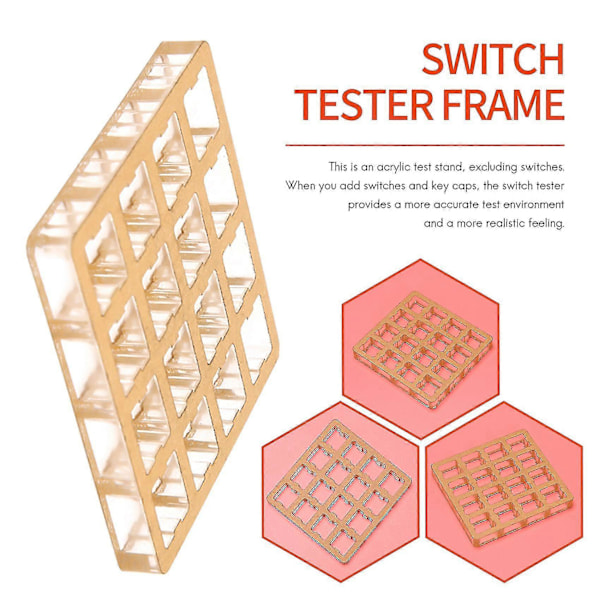 16 Tasters Akryl Brytertester Base Testeverktøy For Cherry For Gateron Zealio For Kailh Box Brytere